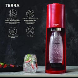 SodaStream Terra Red 1 L Soda Maker 1 pk