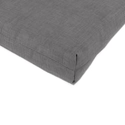 Jordan Manufacturing Gray Polyester Chaise Lounge Cushion 22 in. H X 4 in. W X 44 in. L