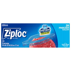 Ziploc 1 gal Clear Freezer Bag 28 pk