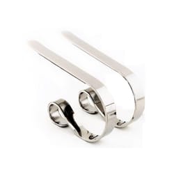 Haute Decor MantleClip Silver Stocking Holder 2 in.