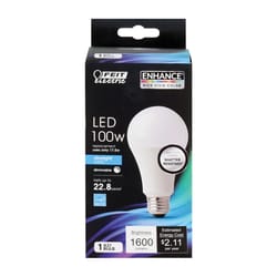 Feit A21 E26 (Medium) LED Bulb Daylight 100 Watt Equivalence 1 pk