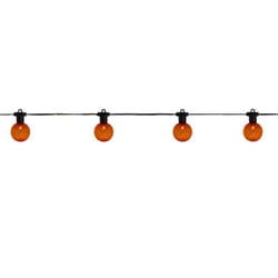 Celebrations Orange 25 ct LED G40 Halloween String Lights