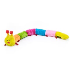 ZippyPaws Assorted Plush Caterpillar Dog Toy Large Sizes 1 pk