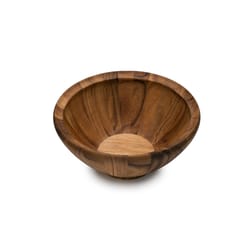 Fox Run Ironwood Brown Acacia Wood Extra Large Salad Bowl 16 in. D 1 pk