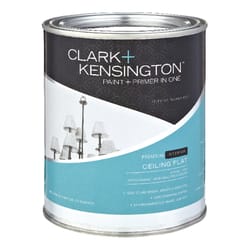 Clark+Kensington Ace Flat White Ceiling Paint and Primer in One Interior 1 qt
