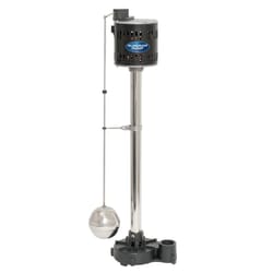 Superior Pump 1/2 HP 3600 gph Stainless Steel Vertical Float Switch AC Pedestal Sump Pump