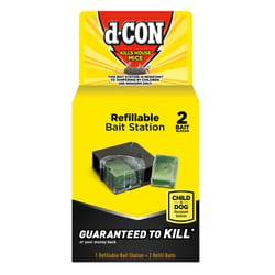 d-CON Bait Station and Bait Packs For Mice 2 pk