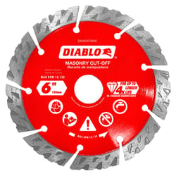 Diablo 6 in. D X 7/8 in. Diamond Segmented Turbo Masonry Cut-Off Disc