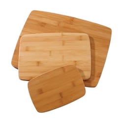 Farberware 14 in. L X 11 in. W X 0.25 in. Bamboo Cutting Board Set