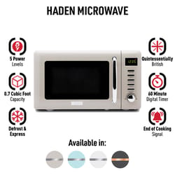 Haden 0.7 cu ft Brown Microwave 700 W