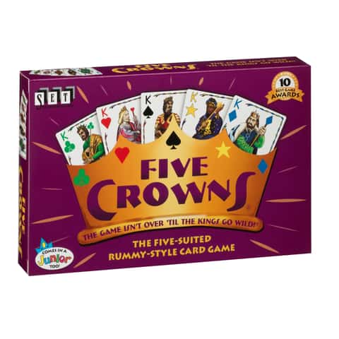 Wooden Book for Five Crowns Card Game Custom Made Game Storage Box