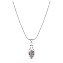 Montana Silversmiths Women's Eternal Path Teardrop Silver Necklace