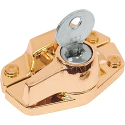 Prime-Line Brass-Plated Die-Cast Zinc Keyed Window Sash Lock 1 pk