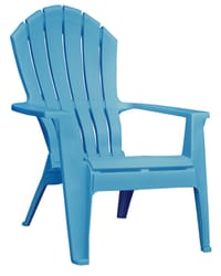 Adams RealComfort Pool Blue Polypropylene Frame Adirondack Chair