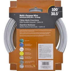 HILLMAN 100 ft. L Galvanized Steel 12 Ga. Wire