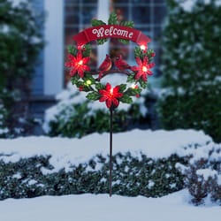 Alpine Warm White Holiday Garden Stakes 42 in. Pathway Decor