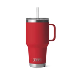 YETI Rambler 35 oz Rescue Red BPA Free Straw Mug