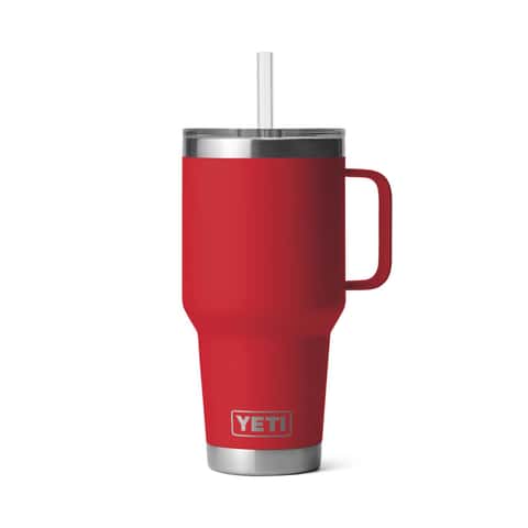 YETI Rambler 35 oz Straw Mug, Vacuum Insulated, Stainless Steel, Reef Blue