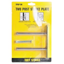 Tuff Strike 1.25 in. H X 4.75 in. L Satin Nickel Steel Deadbolt Strike