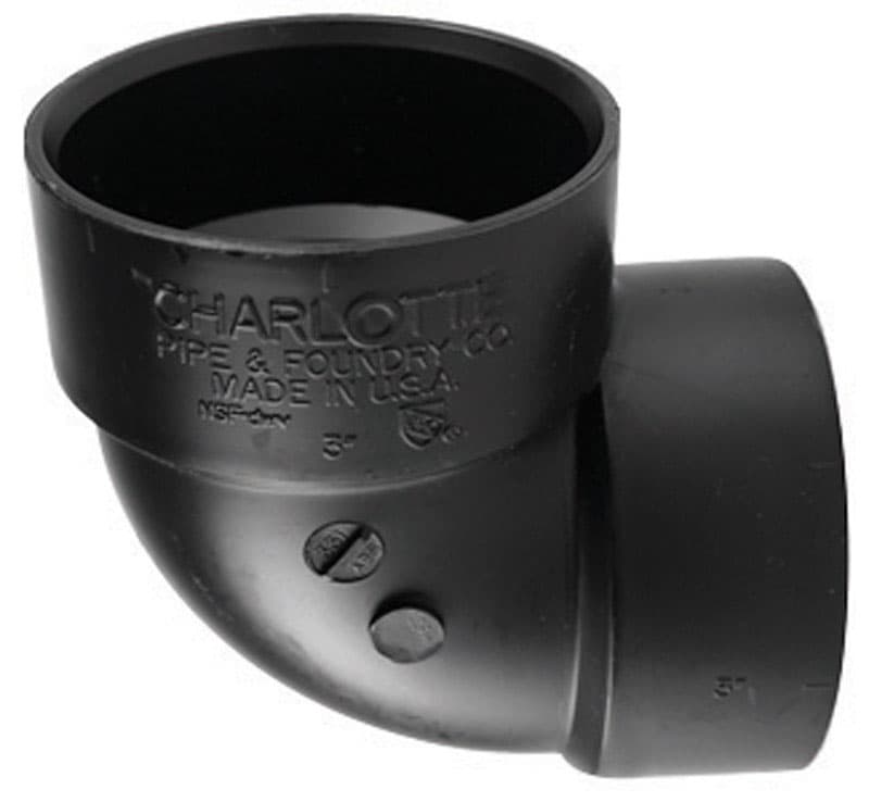 ABS003310600 Charlotte Pipe 1-1/2 in. Hub X 1-1/2 in. D Hub ABS sku ABS003310600