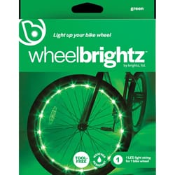 Brightz Wheel Brightz Green LED Bike Accessory ABS Plastics 1 pk