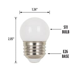 Westinghouse S11 E26 (Medium) LED Bulb Warm White 10 Watt Equivalence 1 pk
