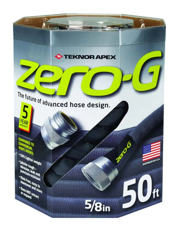 ZeroG 5/8 in. Dia. x 50 ft. L Black Aluminum Garden Hose Ace Hardware