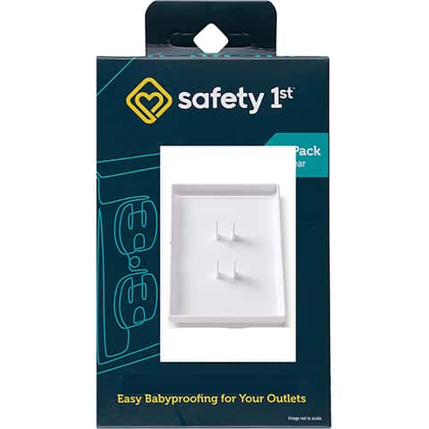 Safety 1st OutSmart White Plastic Outlet Shield 2 pk Safety 1st OutSmart White Plastic Outlet Shield 2 pk