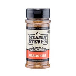 Steamin' Steve's Garlic Herb Bar-B-Q Rub/Seasoning 3.75 oz