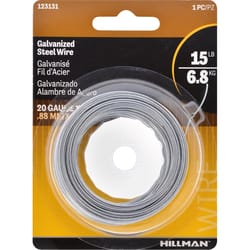 HILLMAN 75 ft. L Galvanized Steel 20 Ga. Wire