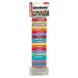 SpiceBands Assorted Silicone Spice Bottle Identifiers