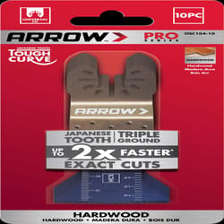 Arrow Pro 1-3/4 in. High Carbon Steel Tough Curve Semi-Circle Japanese Blade Hardwood 10 pc