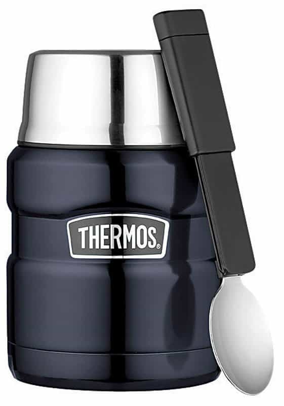 Thermos Stainless King 16 oz. Food Jar with Folding Spoon 1 pk Blue Ace Hardware