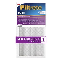 Filtrete 12 in. W X 30 in. H X 1 in. D 1500 MPR Pleated Air Filter 1 pk