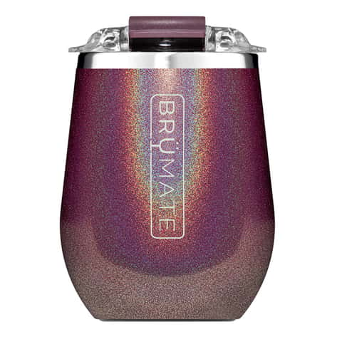 BruMate Uncorkd 14 oz Wine Glitter Merlot BPA Free Wine Tumbler - Ace  Hardware