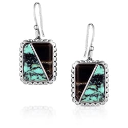 Montana Silversmiths Women's Double Essence Silver/Turquoise Earrings