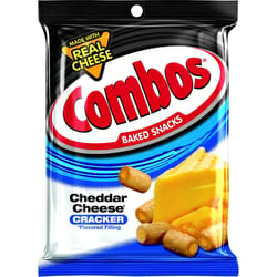 Combos Baked Snacks Cheddar Cheese Filled Pretzels 6.3 oz Packet