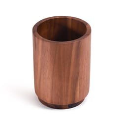 Kalmar Home Brown Acacia Wood Utensil Holder