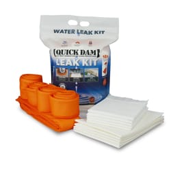 Quick Dam Grab & Go Flood Emergency Combo Kit - Includes 5 Flood Barriers  and 10 Flood Bags