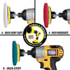 Drill Brush White Drill Brushes Multi-Color 4- 4pc - Stateside