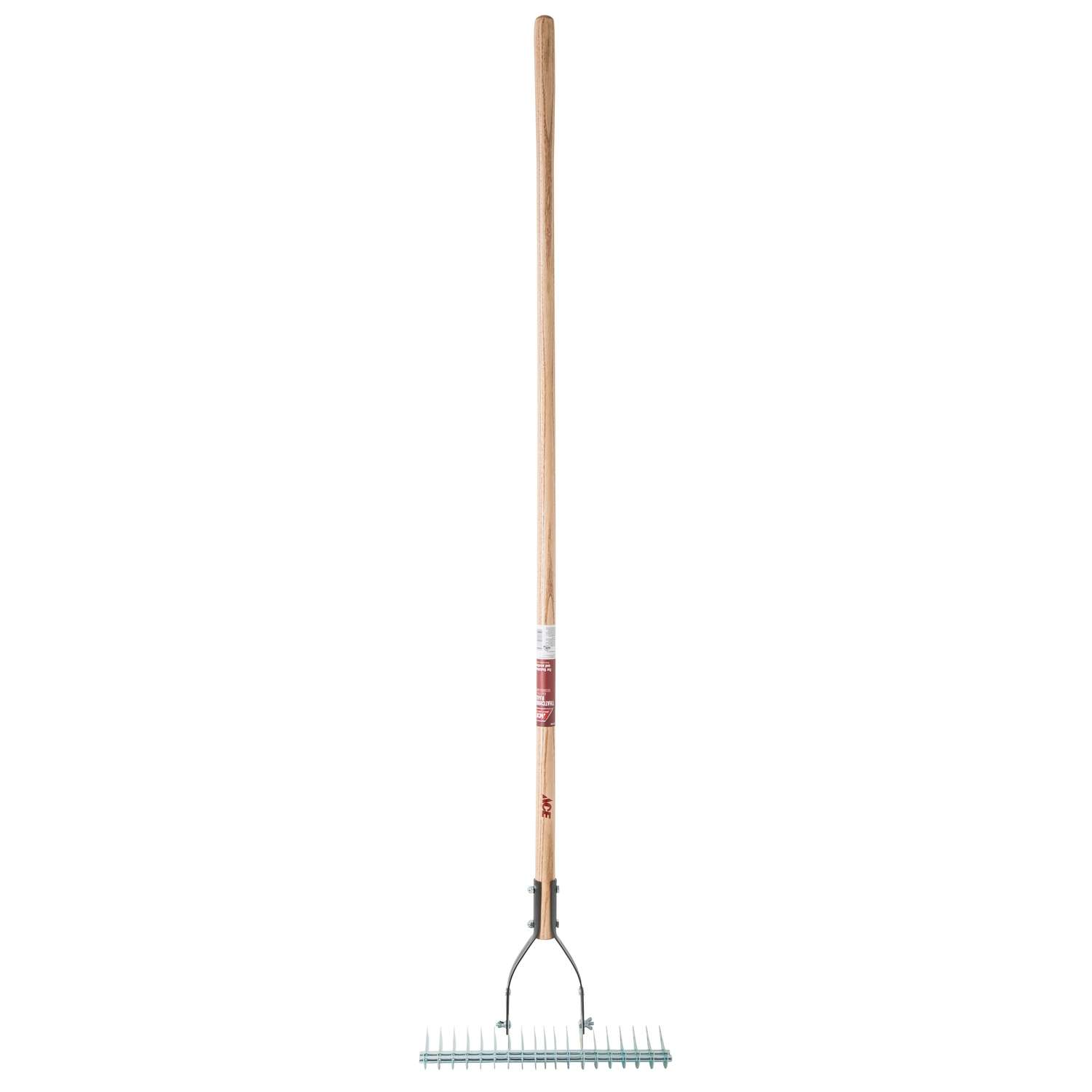 Ace 61 in. L x 14.25 in. W Steel Rake Wood Handle - Ace Hardware