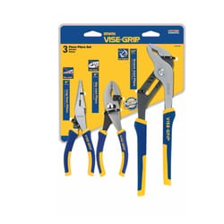 Irwin Vise-Grip 3 pc Nickel Chrome Steel Traditional Pliers Set Assorted in. L