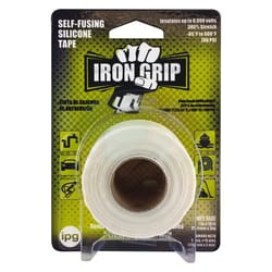 IPG Iron Grip 1 in. W X 10 ft. L White Silicone Self-Sealing Tape