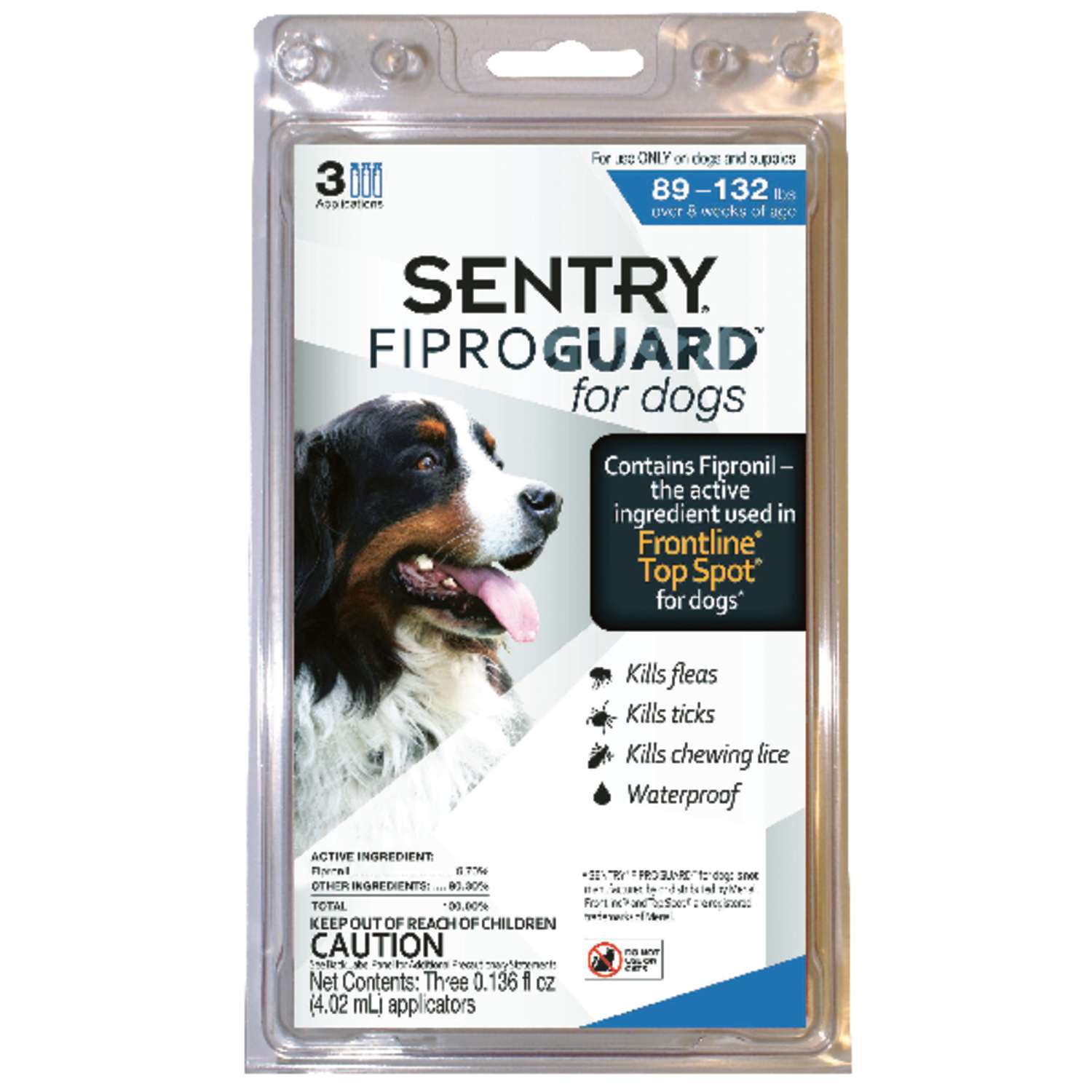 Sentry Fiproguard Liquid Dog Flea Treatment 9.8 Fibronil, 8.8 (S