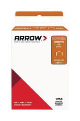 Arrow #584 3/8 in. W X 1/4 in. L 18 Ga. Power Crown Standard Staples 1250 pk