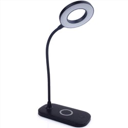 Newhouse Lighting Zlata 12 in. Black Desk Lamp