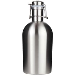 Mad Man 64 oz Silver Stainless Steel Beer Growler