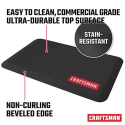 Craftsman 20 in. W X 32 in. L Black Polyurethane Foam Anti-Fatigue Mat