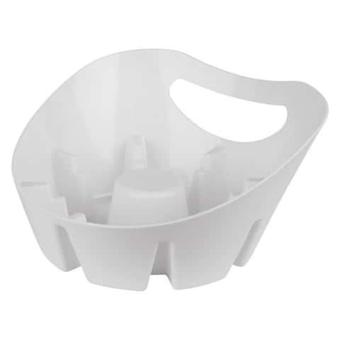 Plumb Craft Universal Plunger Holder Drip Tray, White (1 Pack)