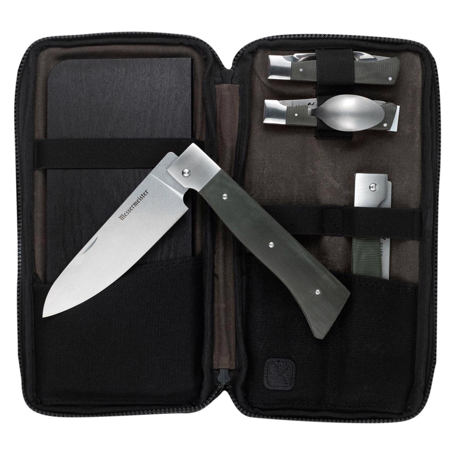 Messermeister Folding Steak Knife Set in Leather Roll